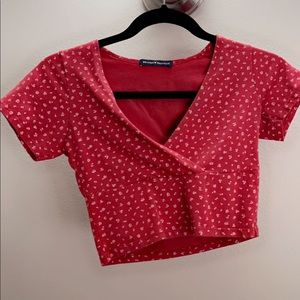 COPY - Brandy Melville red crop top